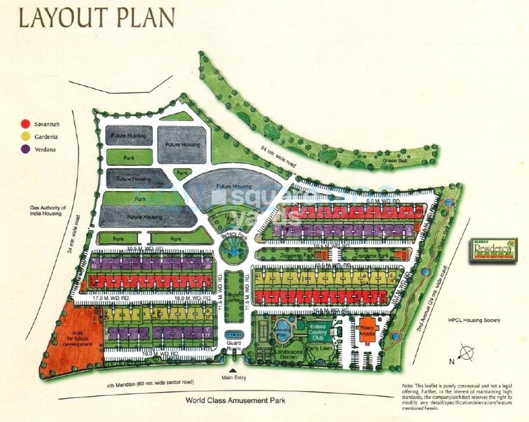 Eldeco Green Meadows Master Plan Image