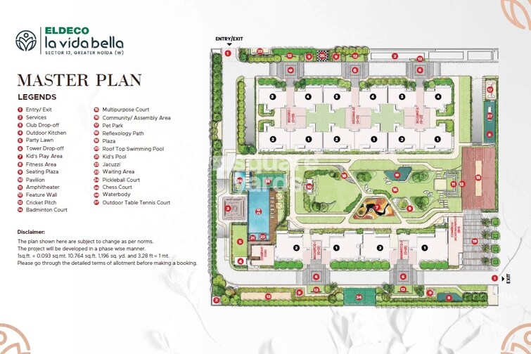 Eldeco La Vida Bella Master Plan Image