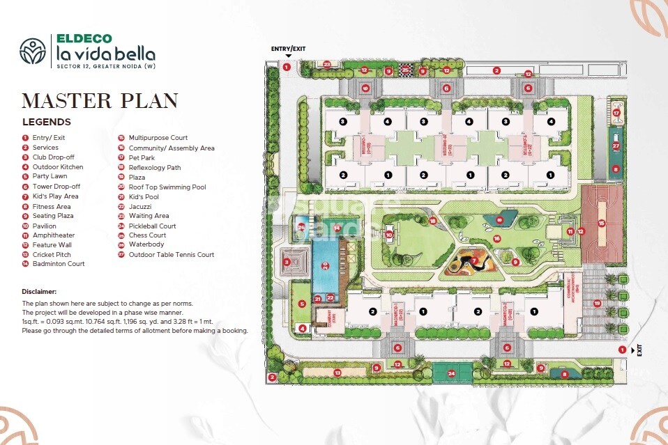 Eldeco La Vida Bella Master Plan Image