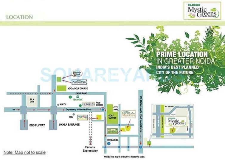 Eldeco Mystic Green Phase II Location Image