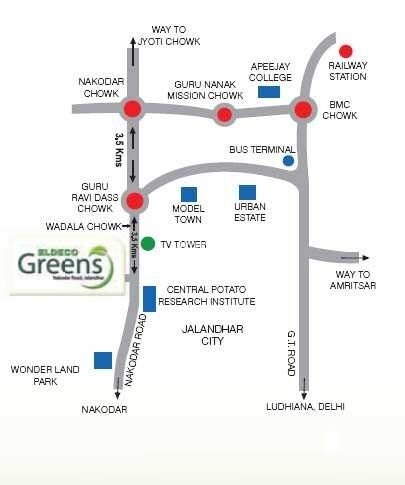 Eldeco Residency Greens Location Image