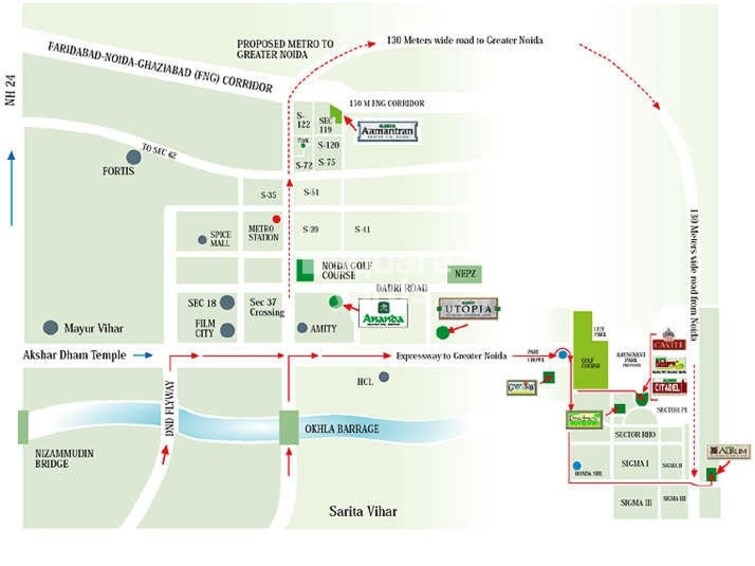 Eldeco The Castle Location Image