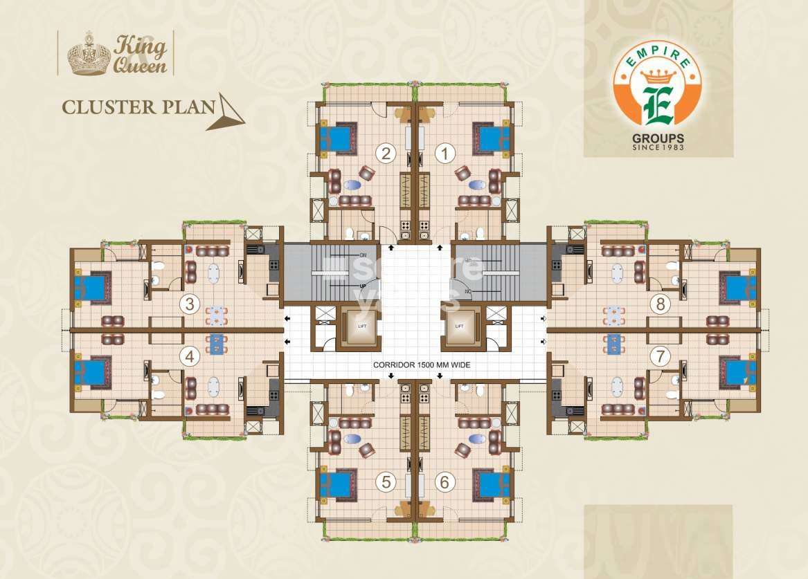 empire king and queen tower project floor plans1