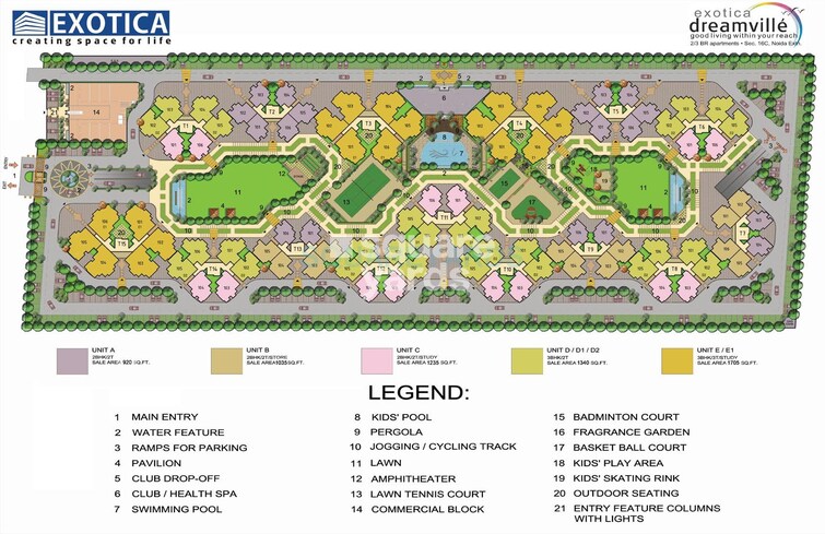 Exotica Dreamville Master Plan Image