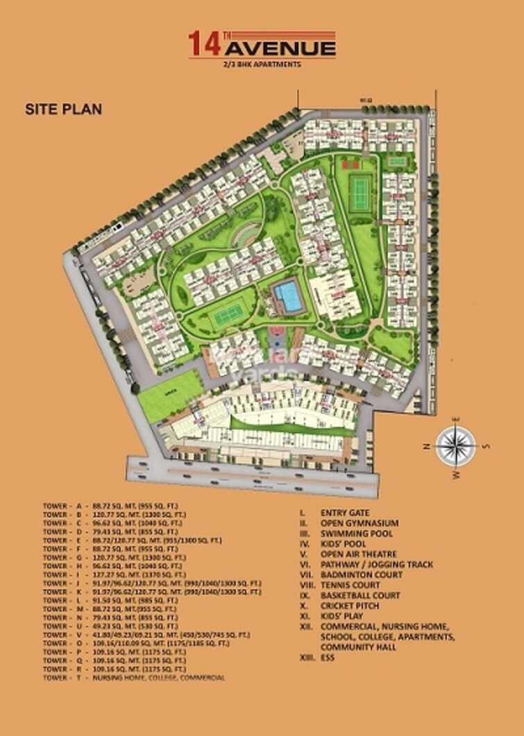 Gaur 14th Avenue High Street Master Plan Image