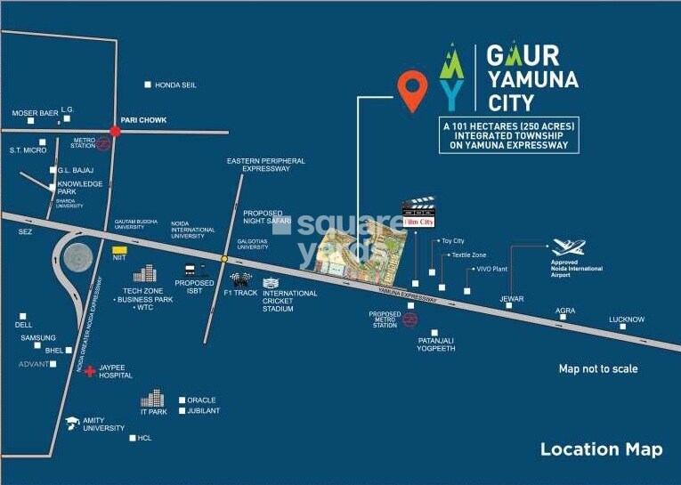 Gaur Aerocity Location Image