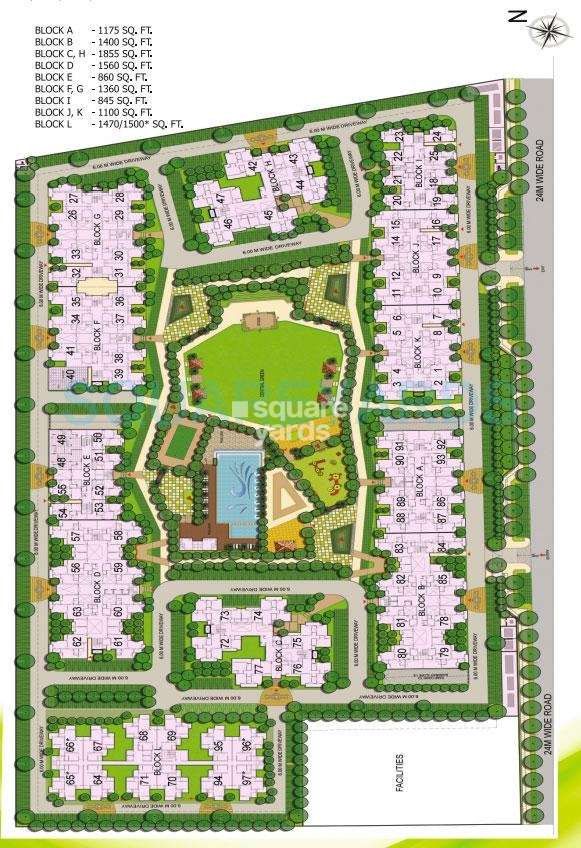 gaur city 1st avenue master plan image1