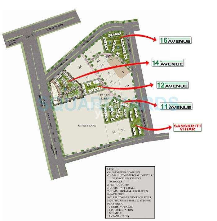 gaur city 2 12th avenue master plan image2