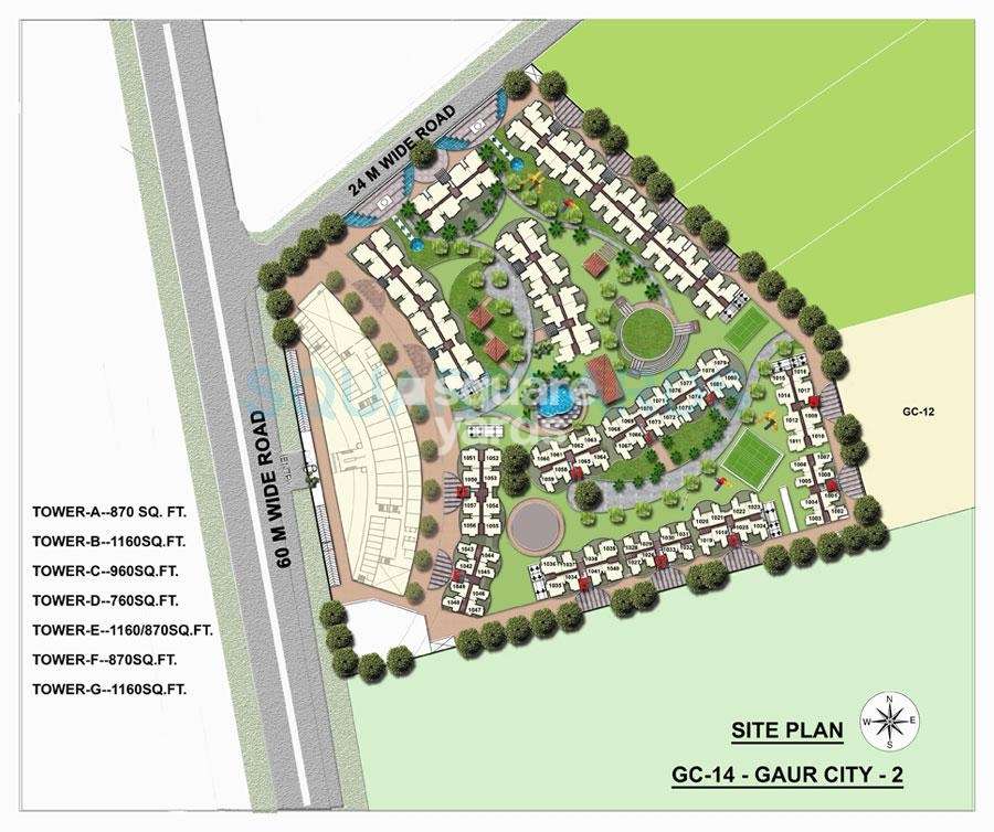 gaur city 2 14th avenue master plan image1