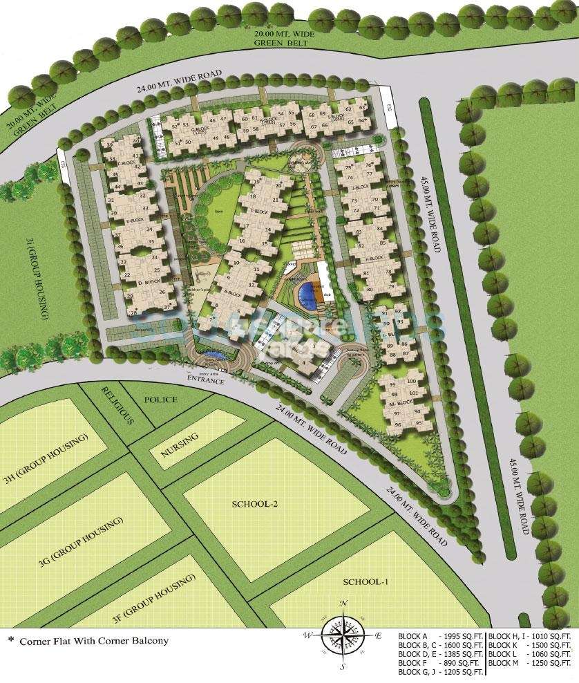 gaur city 2 16th avenue master plan image1