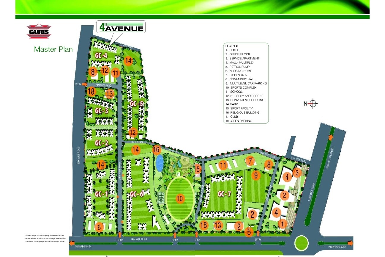 Gaur City 4th Avenue Master Plan 2