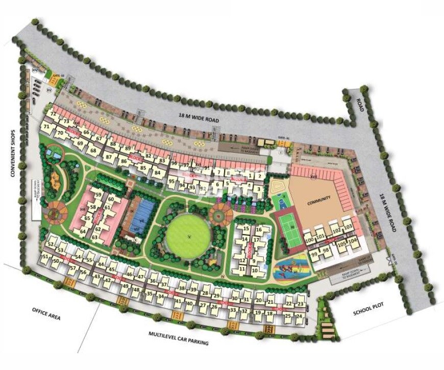 Gaur City 7th Avenue Master Plan Image 1
