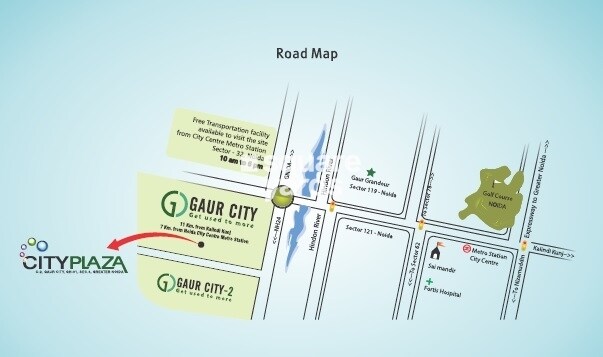 Gaur City Plaza Location Image