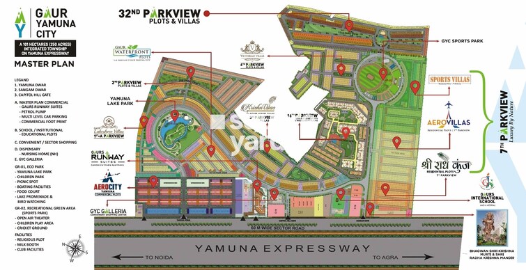 Gaur Krishnvilas 3rd Parkview Villas Master Plan Image 2