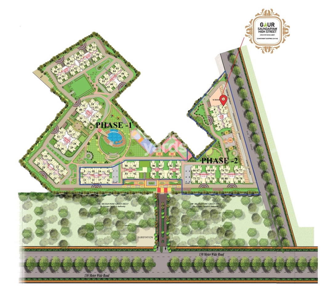 Gaur Saundaryam High Street Master Plan Image