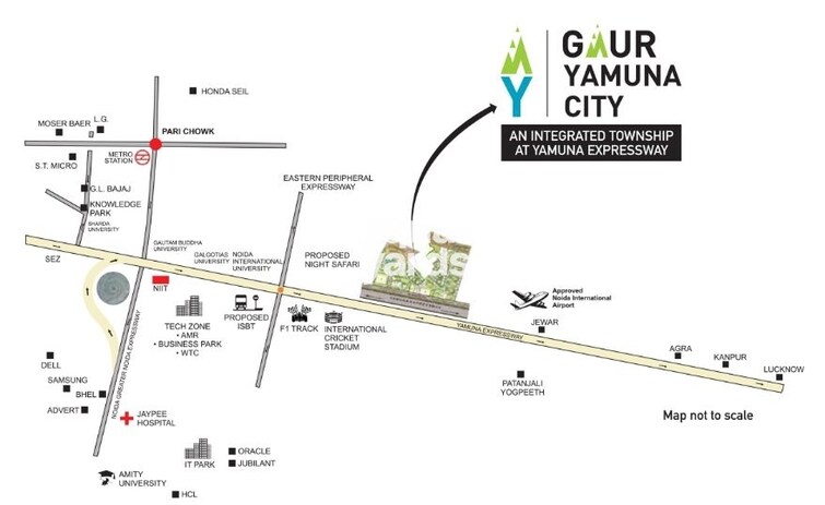 Gaur Victorian Villas 6th Parkview Location Image