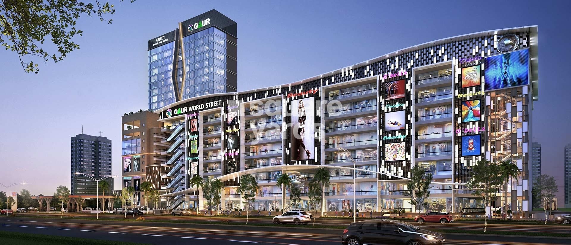 Gaur World Street Tower View