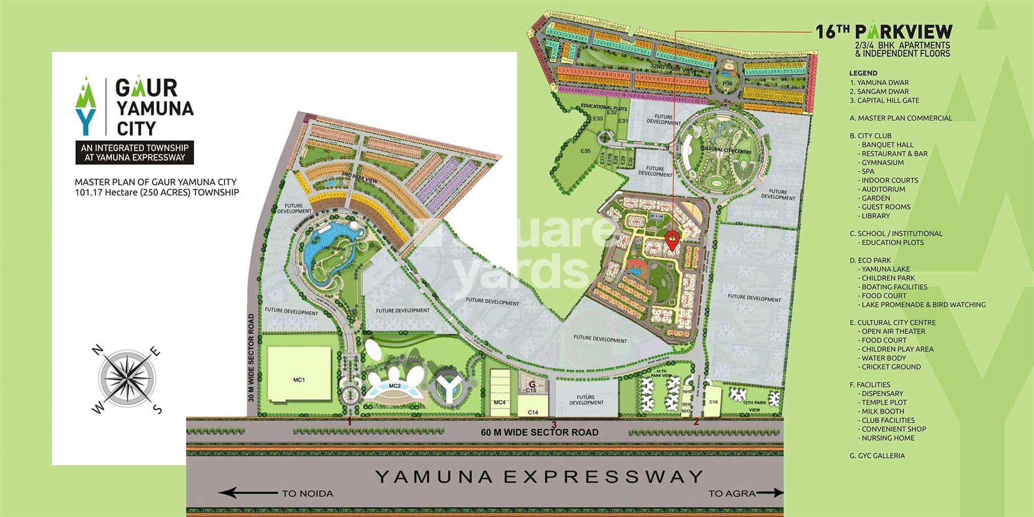 gaur yamuna city 16th park view master plan image1