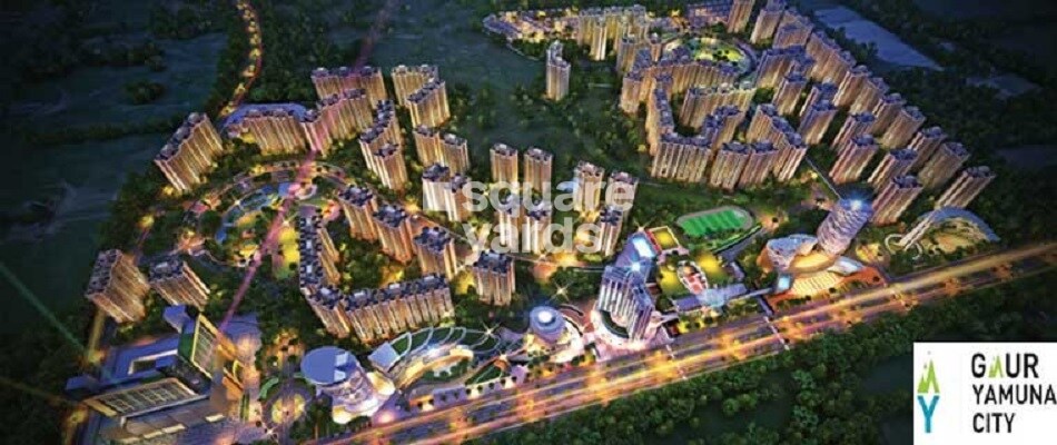 Gaur Yamuna City 16th Park View Tower View
