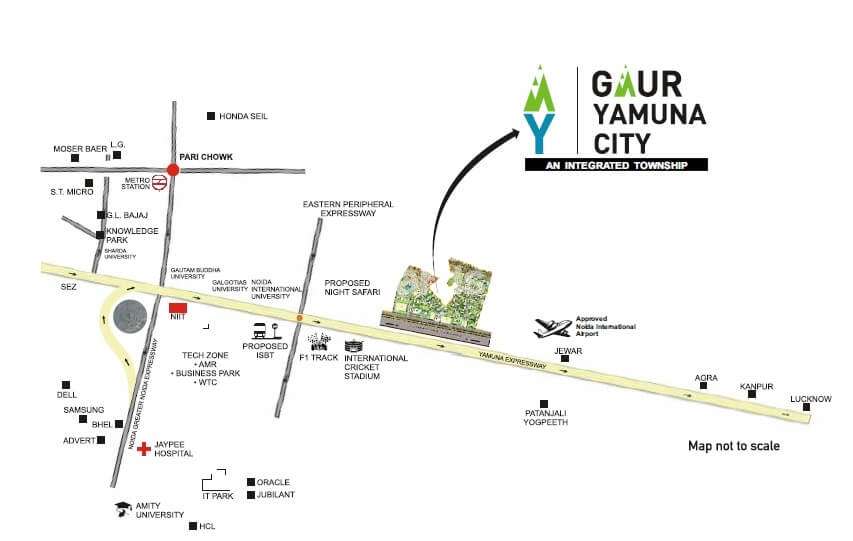 gaur yamuna city 2nd park view location image1