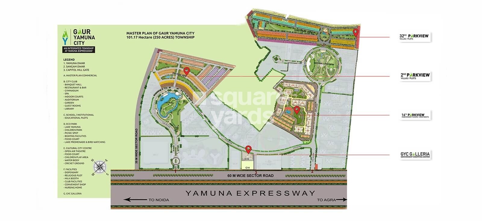 Gaur Yamuna City Galleria Master Plan Image
