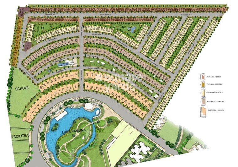 Gaur Yamuna City Plot Master Plan Image