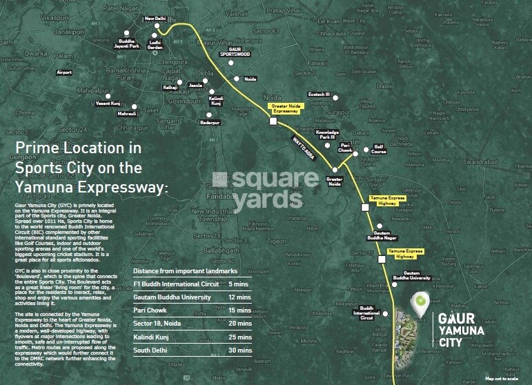 Gaur Yamuna City Location Image