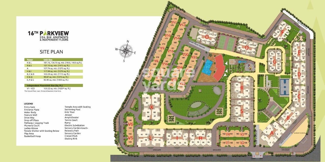 Gaurs 16th Parkview Independent Floors Master Plan 1