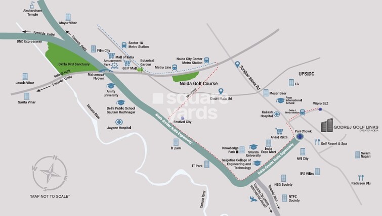 Godrej Golf Link Villas Location Image