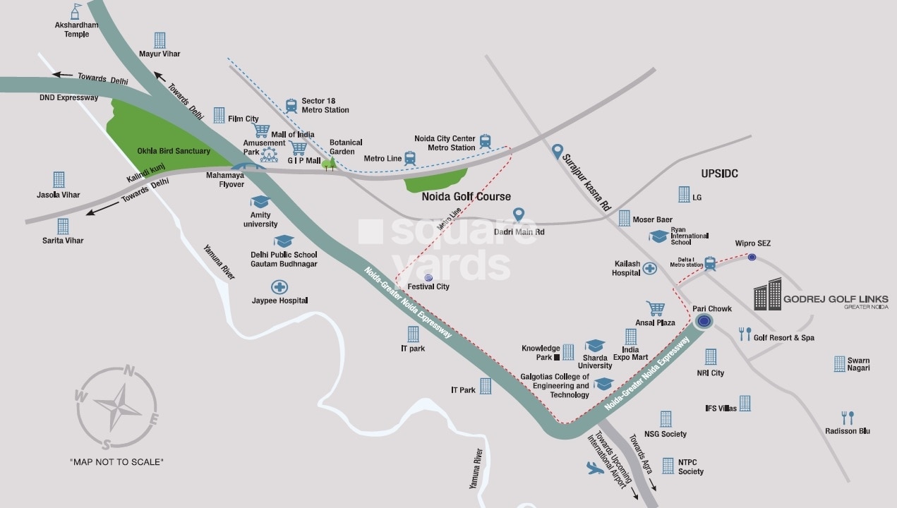 Godrej Golf Link Villas Location Image