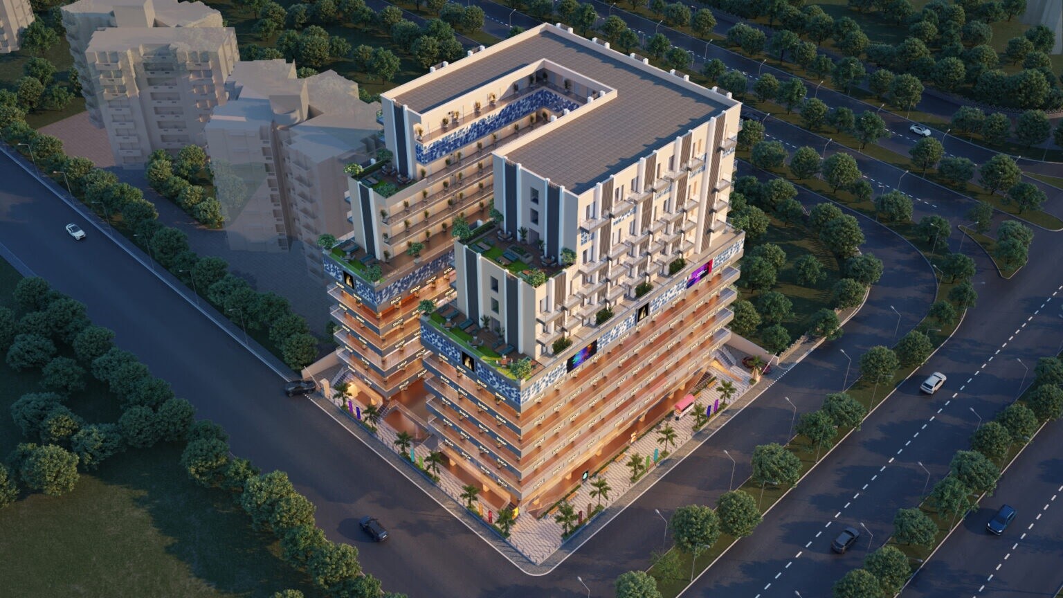 Govinda Pi City Center Tower View