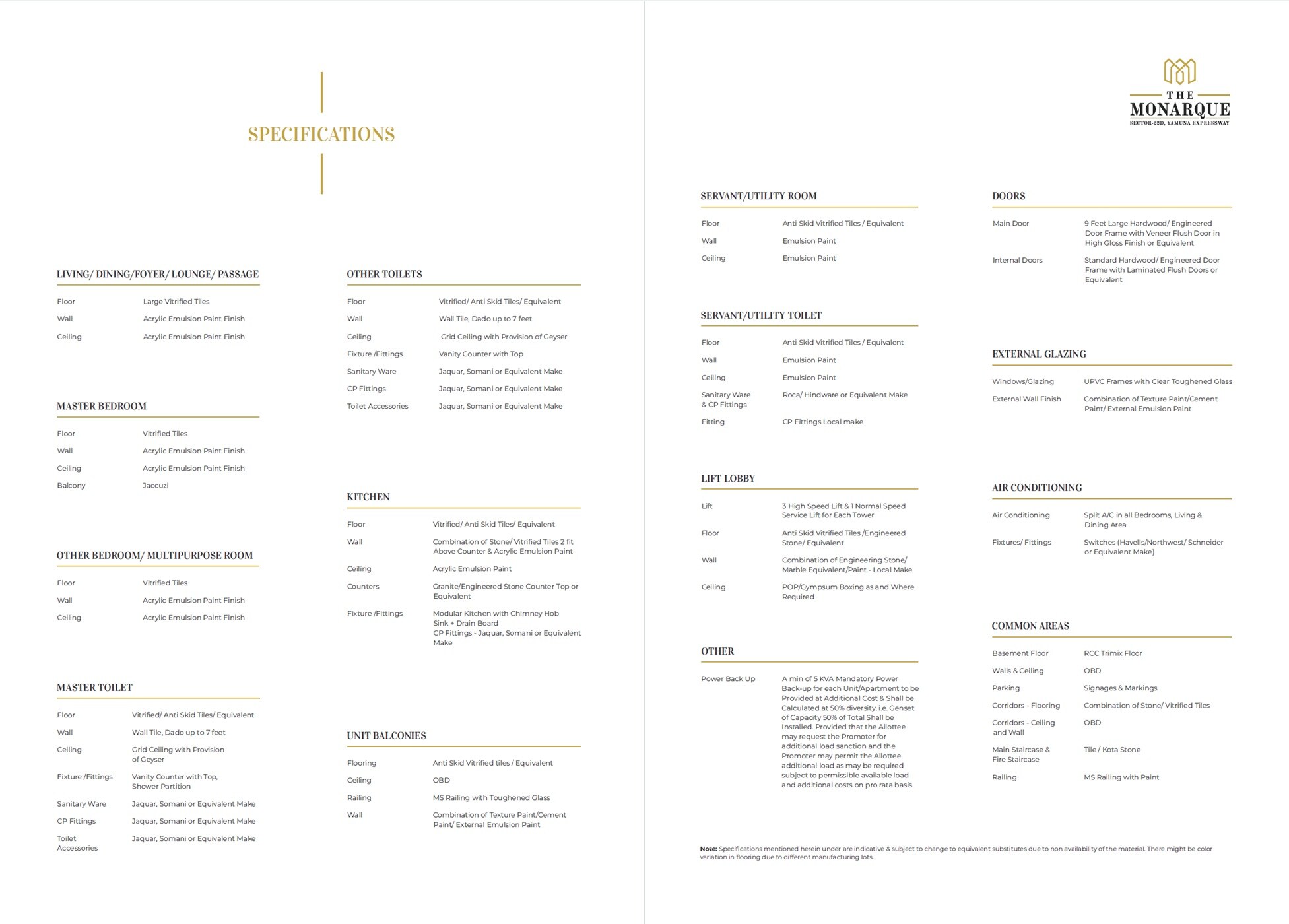 Greenbay The Monarque Specification