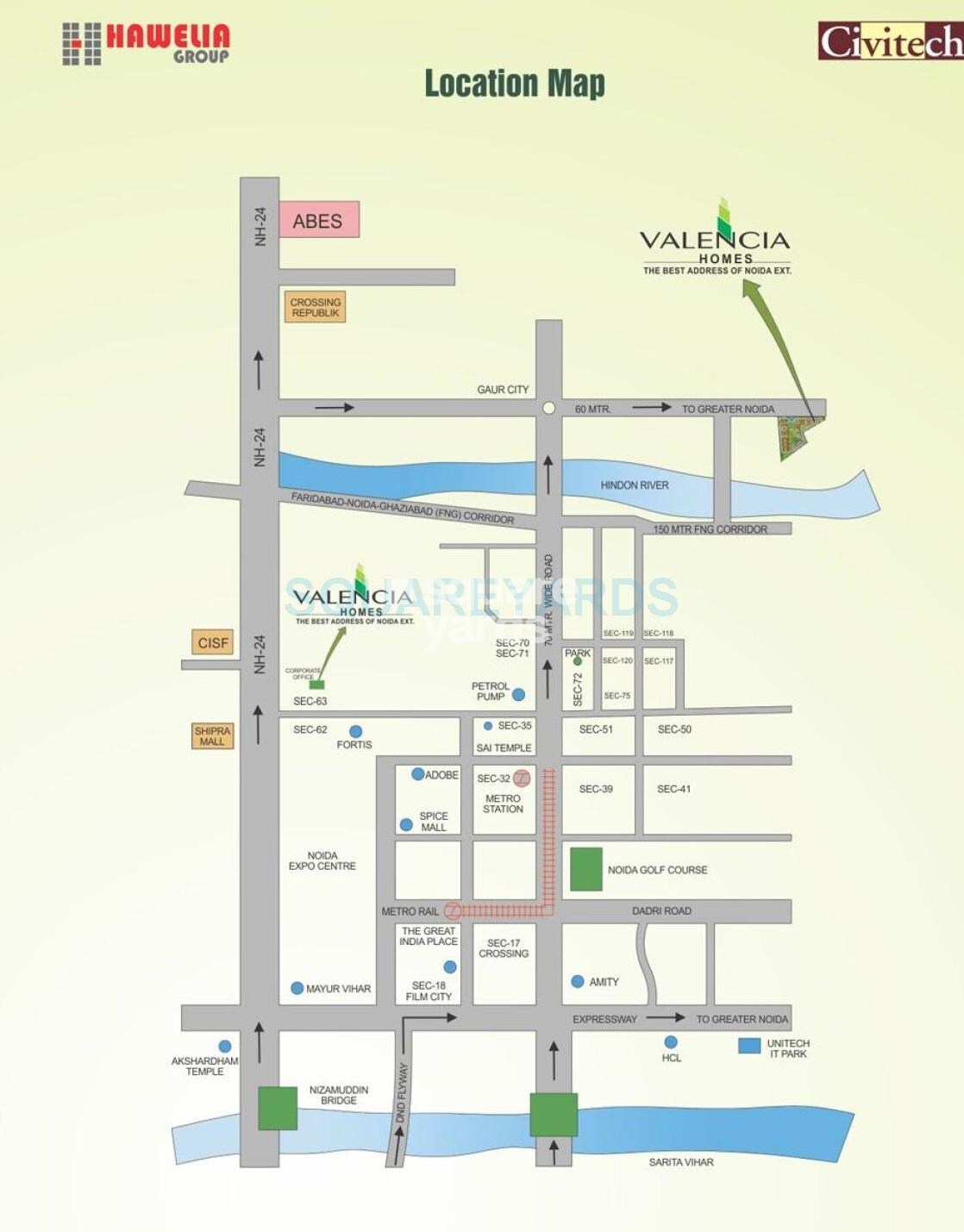 Hawelia Valencia Homes Location Image
