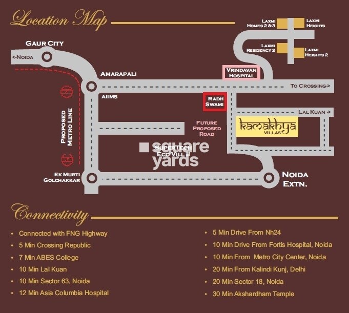 Home Kamakhya Villas Location Image