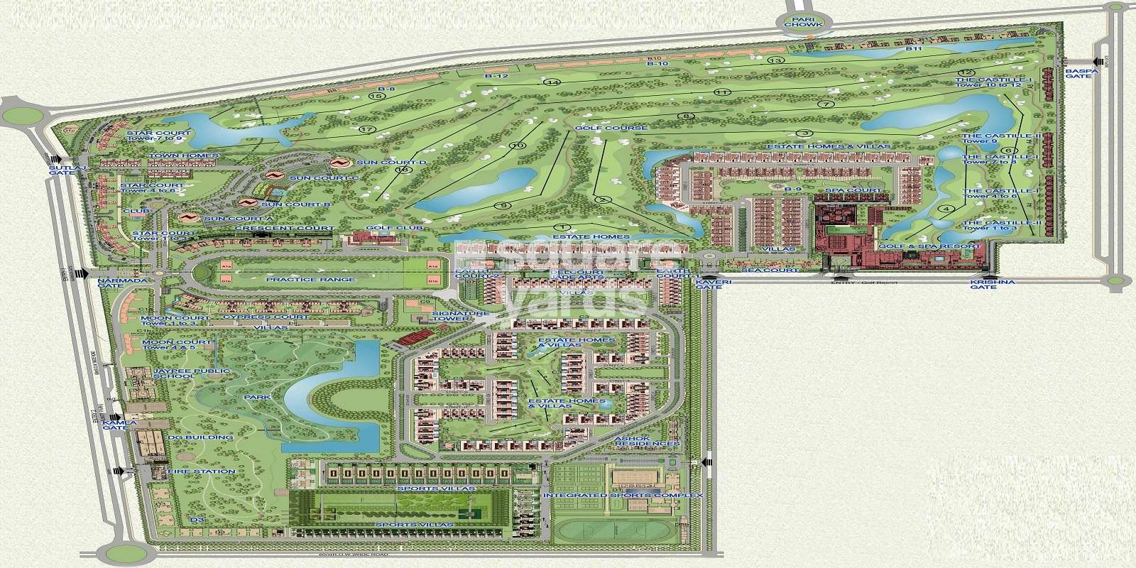 jaypee green crescent court project master plan image1