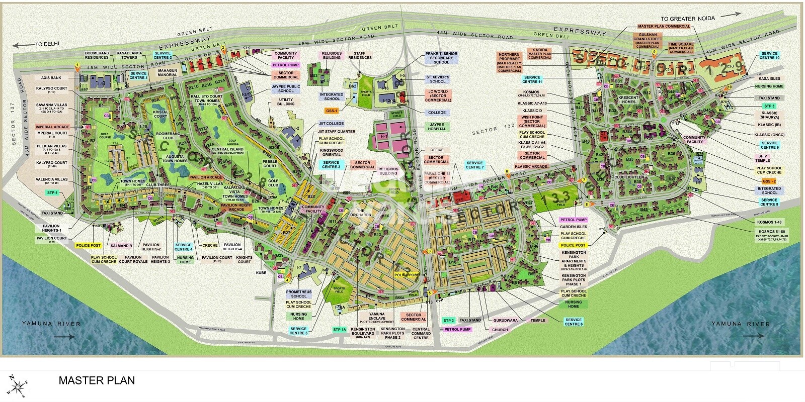 Jaypee Greens Pavilion Court Royale Master Plan Image 2