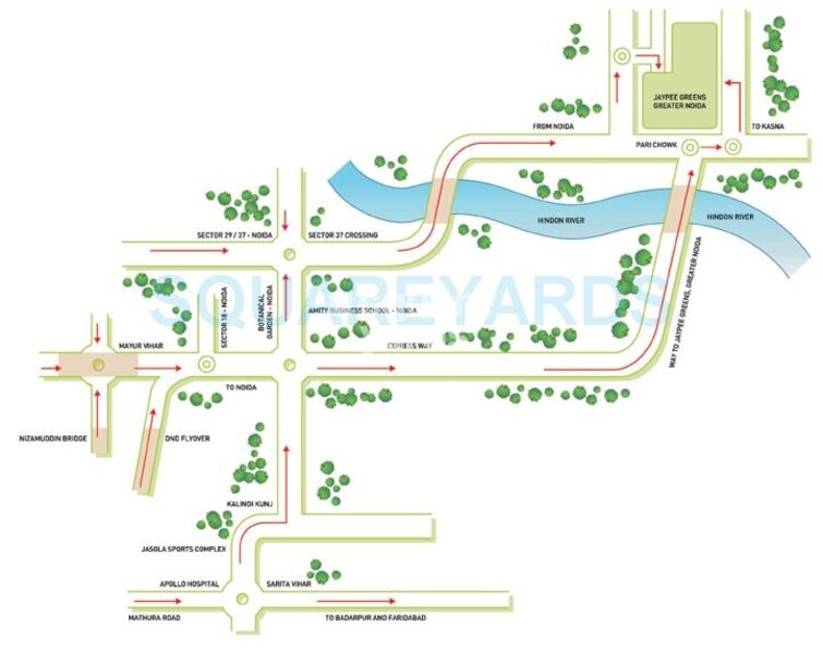 Jaypee Greens Star Court Location Image