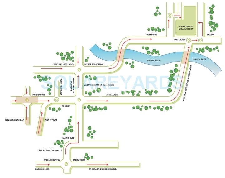 Jaypee Greens Star Court Location Image