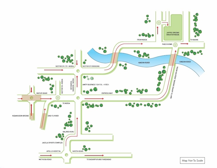 Jaypee Moon Court Location Image