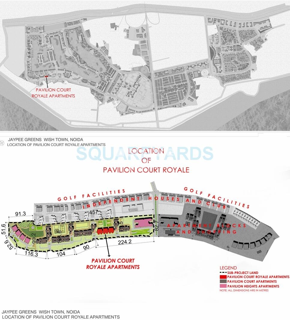 Jaypee Greens Pavilion Court Royale Location Image