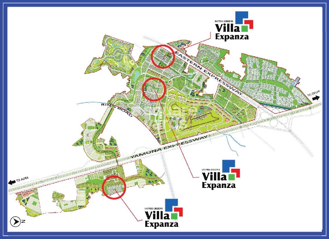 Jaypee Villa Expanza Master Plan Image