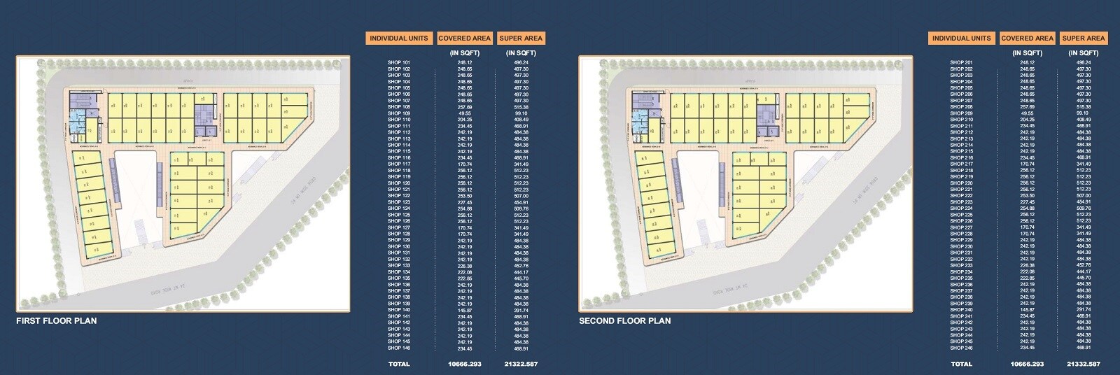 Kamakhya Cross Walk Floor Plans