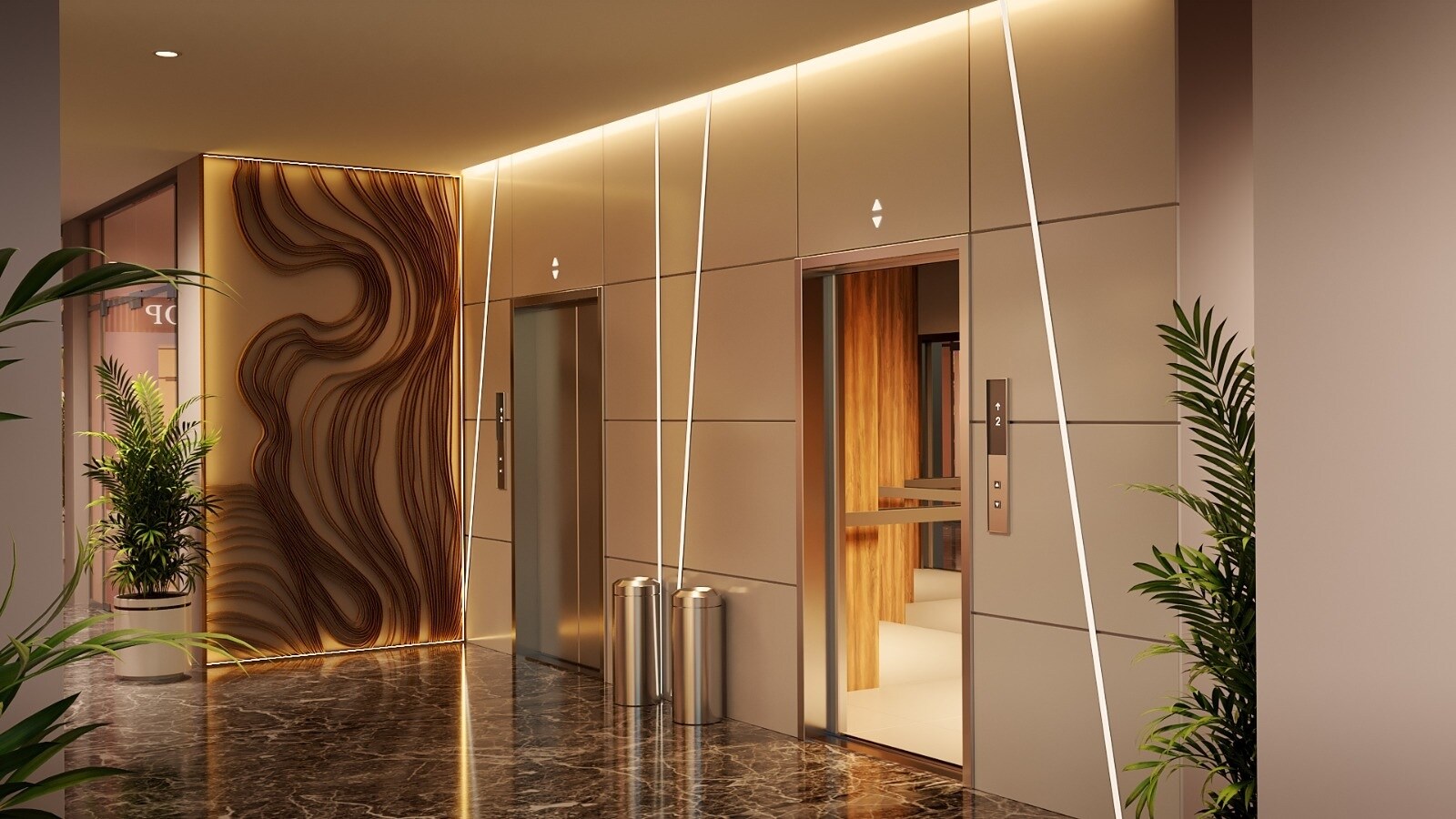 Kamakhya Cross Walk Lift Lobby Image