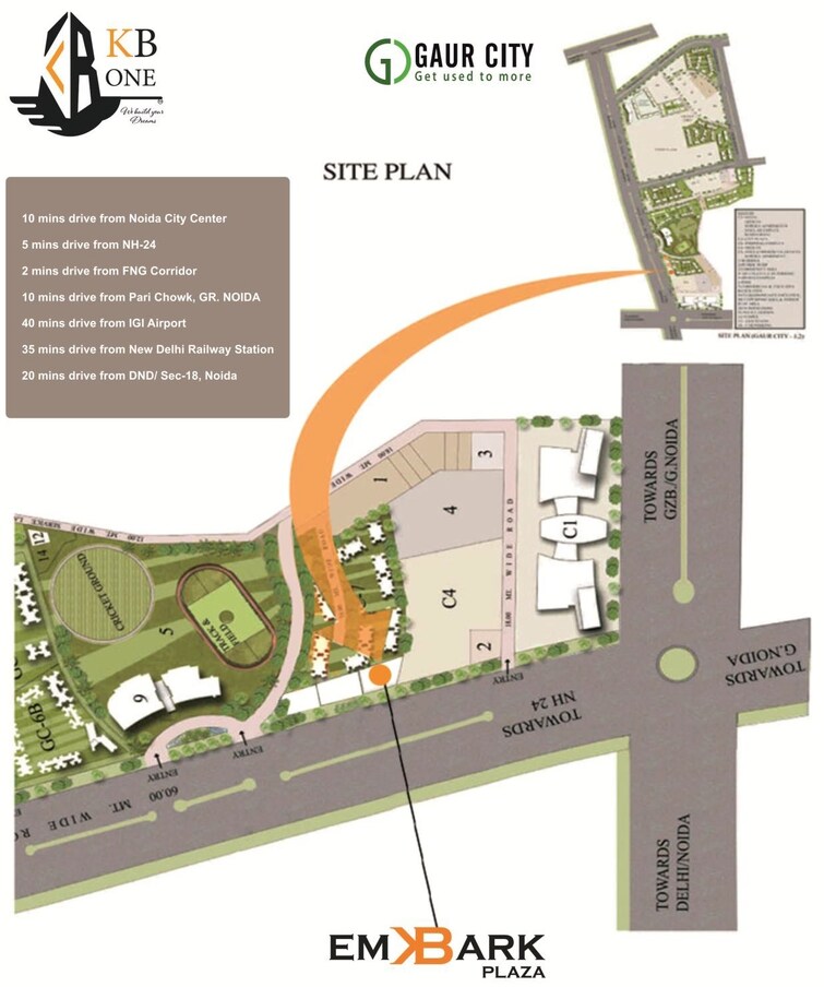 KB One Embark Plaza Location Image