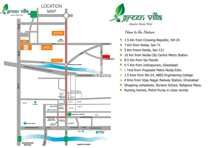 Kingson Green Villa Location Image