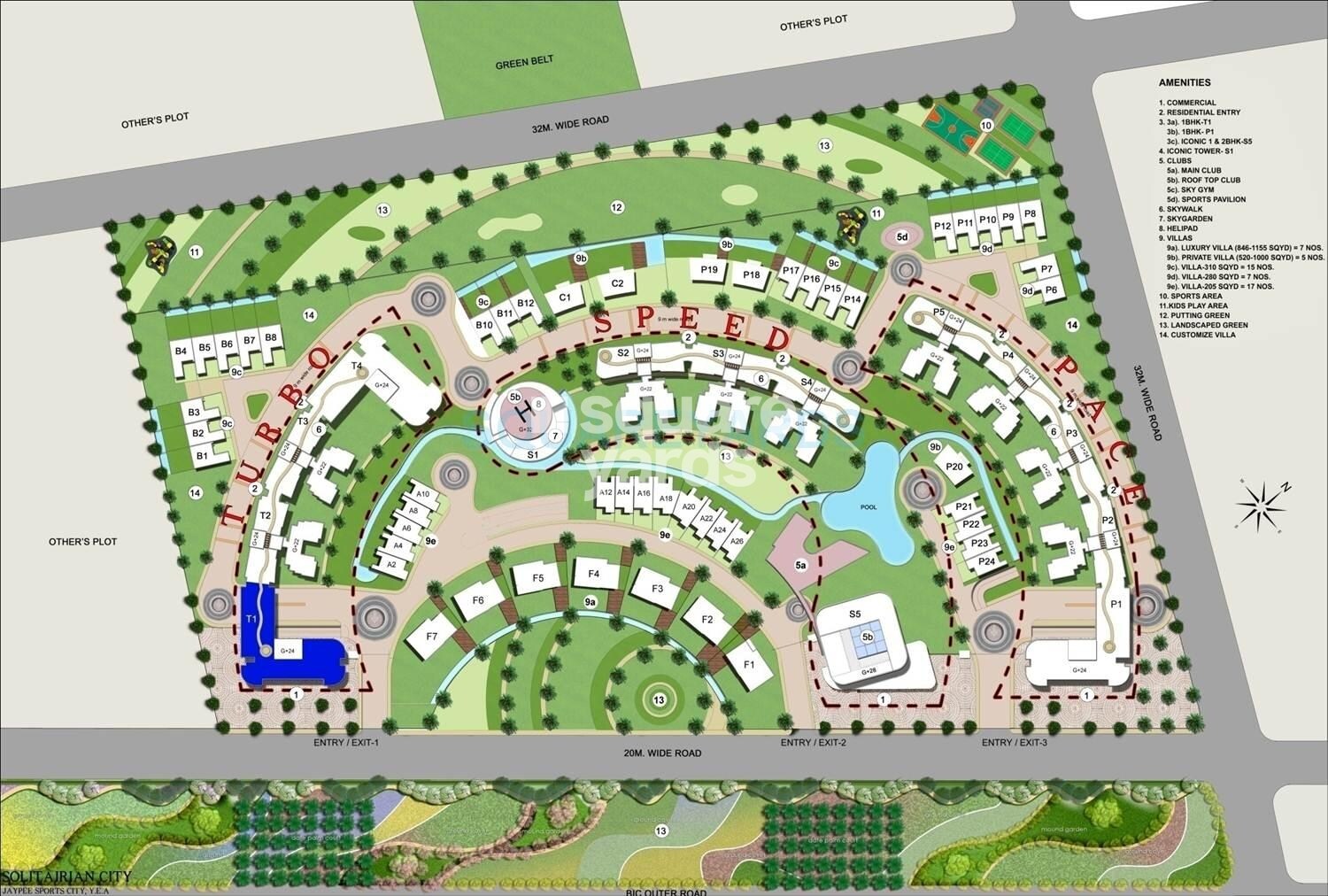 Le Solitairian City Master Plan Image