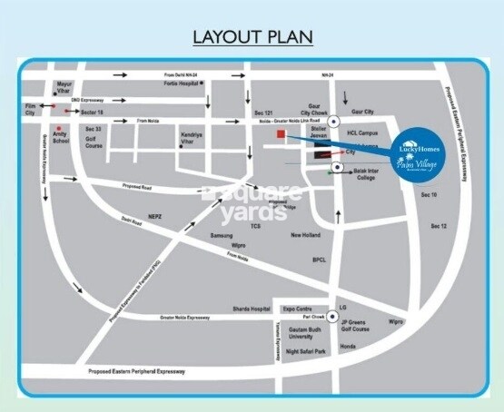 Lucky Palm Village Location Image