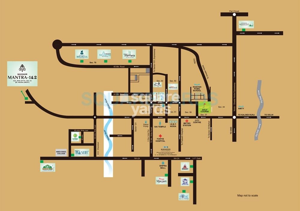 Mahagun Mantra II Location Image