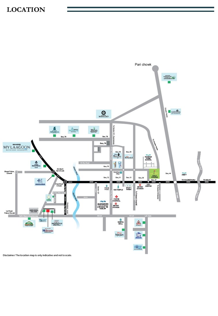 Mahagun My Laagoon Location Image