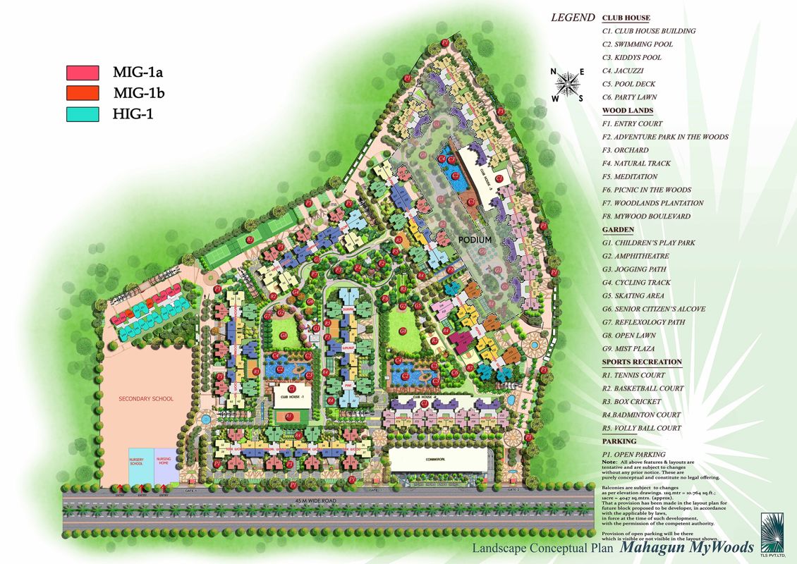 Mahagun Mywoods Master Plan Image